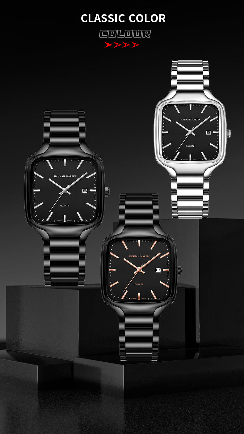 HANNAH MARTIN HM1691 watch collection showing all three color variants