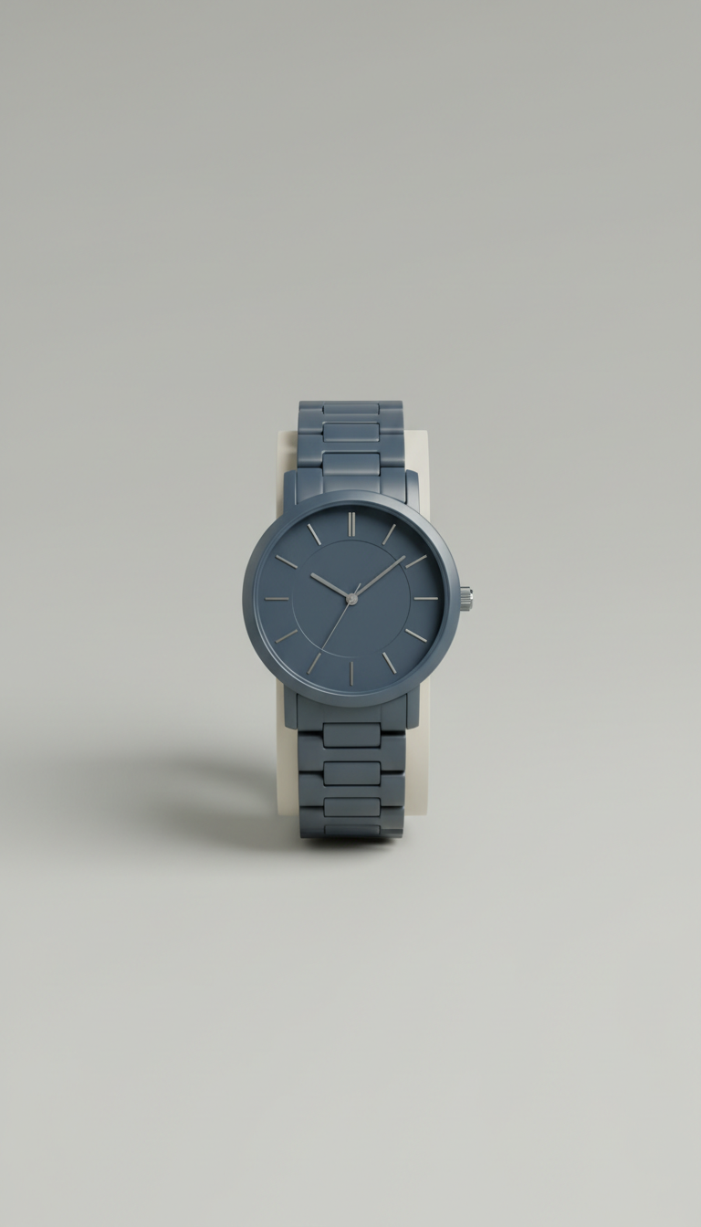 Premium Slate Blue Quartz Watch