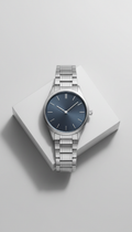 Midnight Slate minimalist dial watch