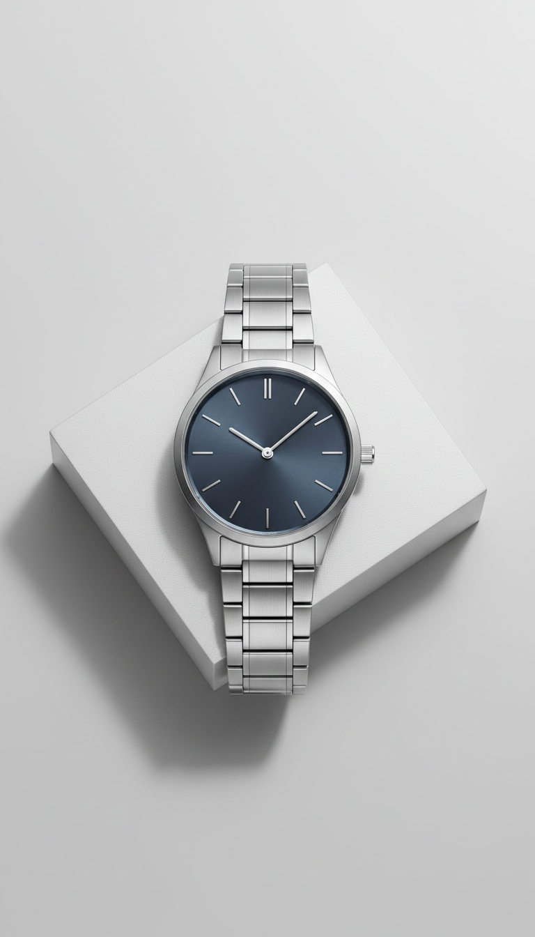 Midnight Slate minimalist dial watch