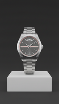 Stainless Steel Day-Date Watch
