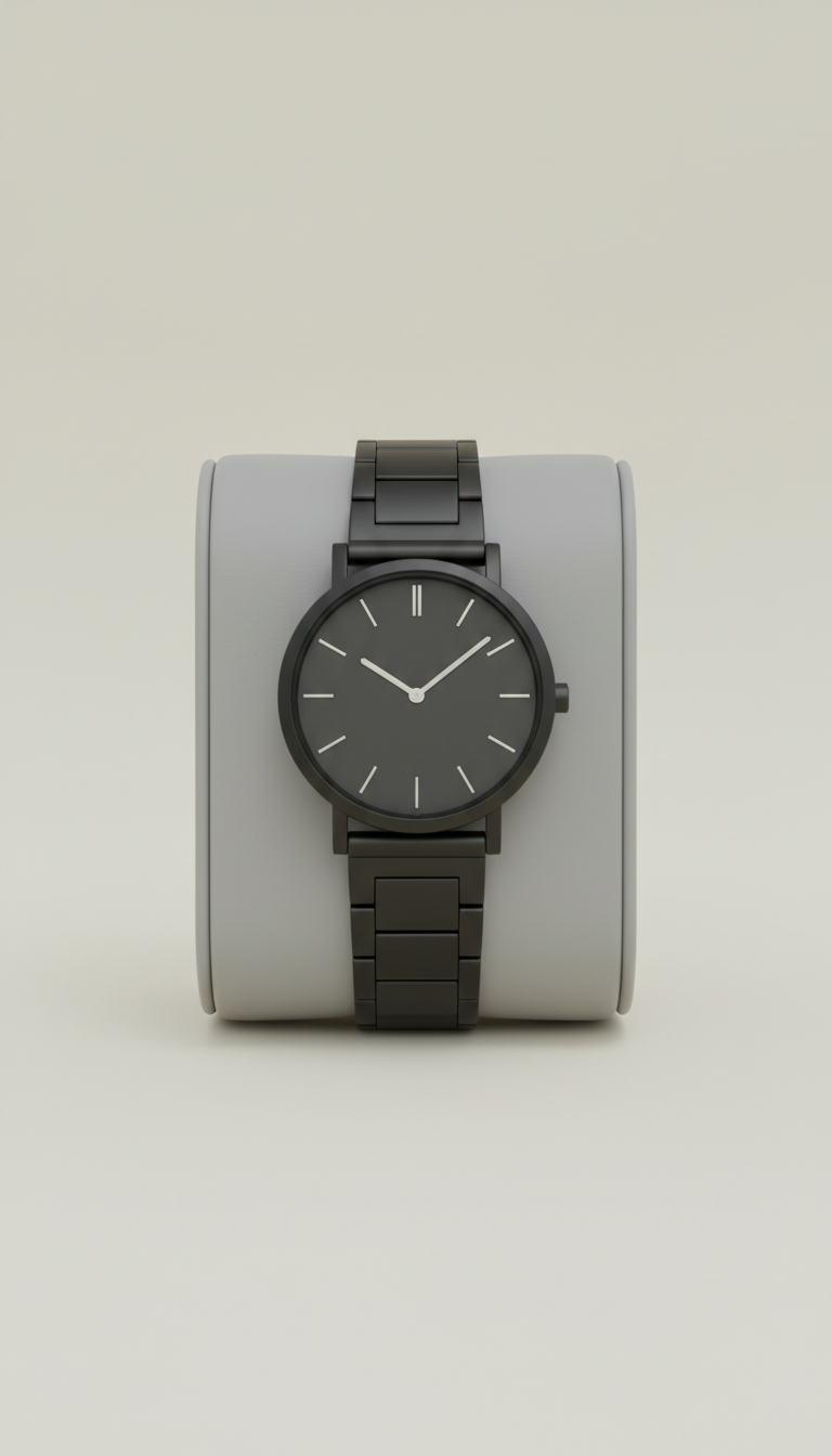 Minimalist Graphite Black Automatic Watch