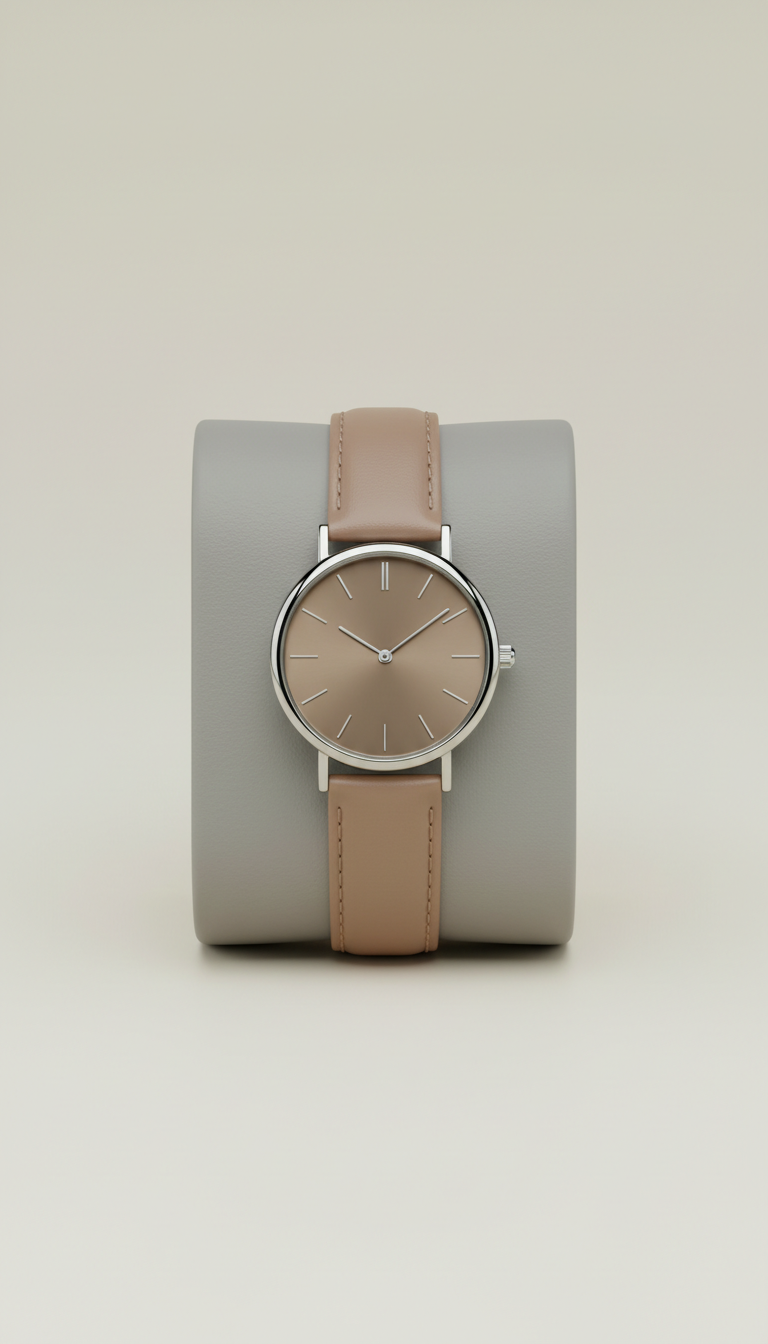 Classic Round Champagne Taupe Watch
